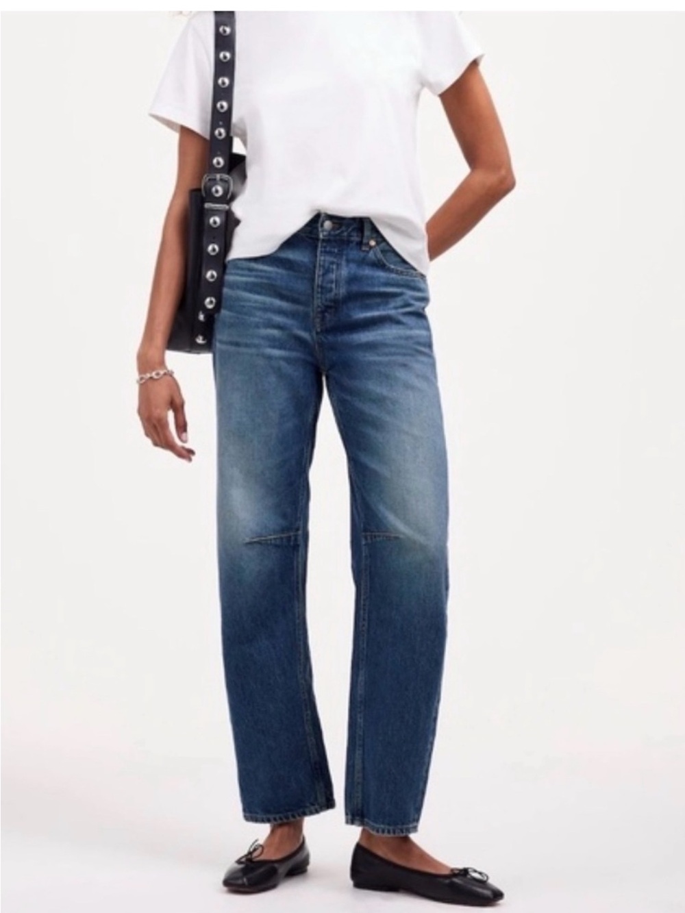 Madewell Darted Barrel Leg Jeans - Picture 2 of 7